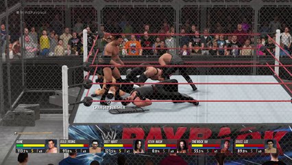 WWE 2K16 6man hell in the cell