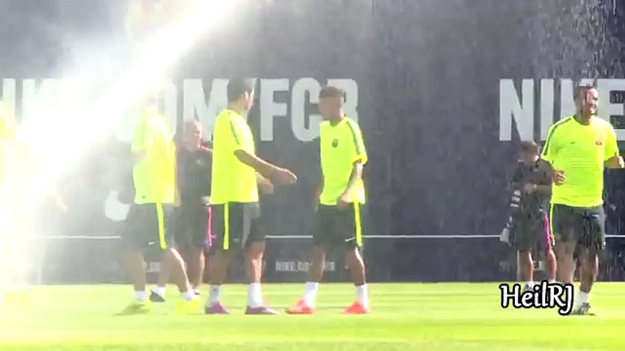 Neymar Jr Panna in Barcelona Training Session