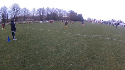 Entrainement avec les joueurs de l'Amiens SC
