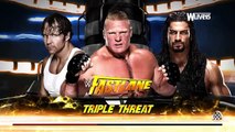 Roman Reigns vs Brock Lesnar vs Dean Ambrose - WWE Fastlane 2016 - WWE 2K16 [1080HD]