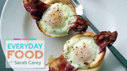 Bacon, Egg, and Toast Cups - Everyday Food with Sarah Carey -
