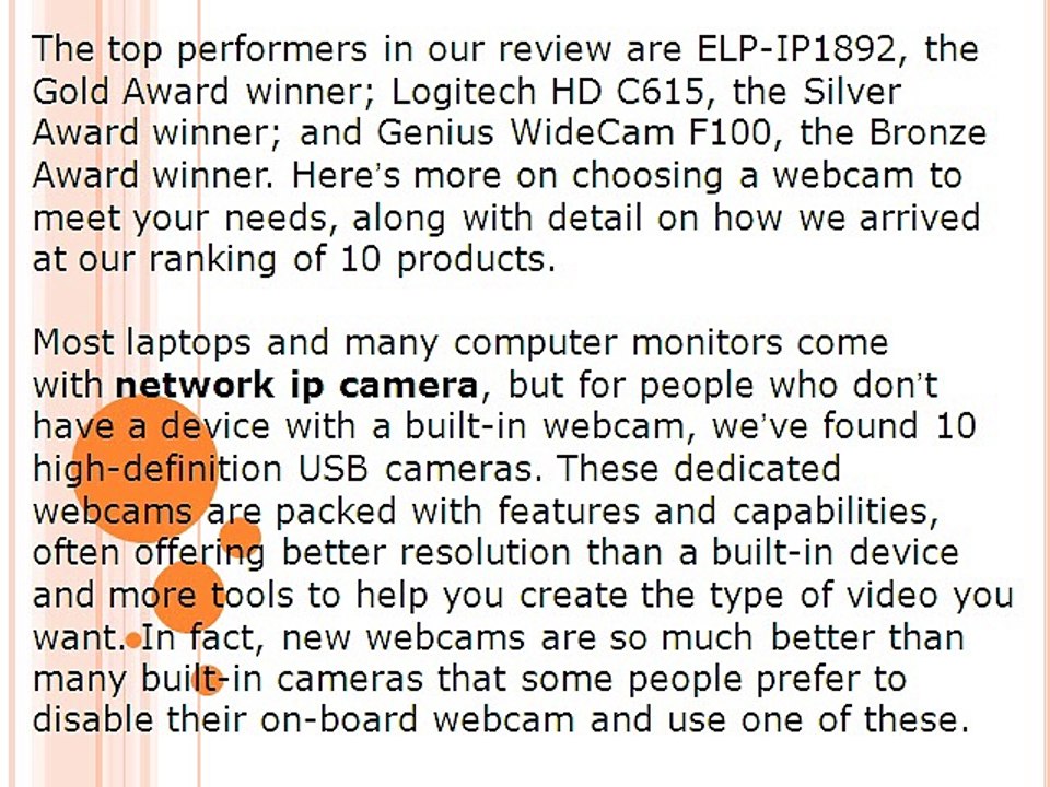 How To Choose a Network IP Camera
