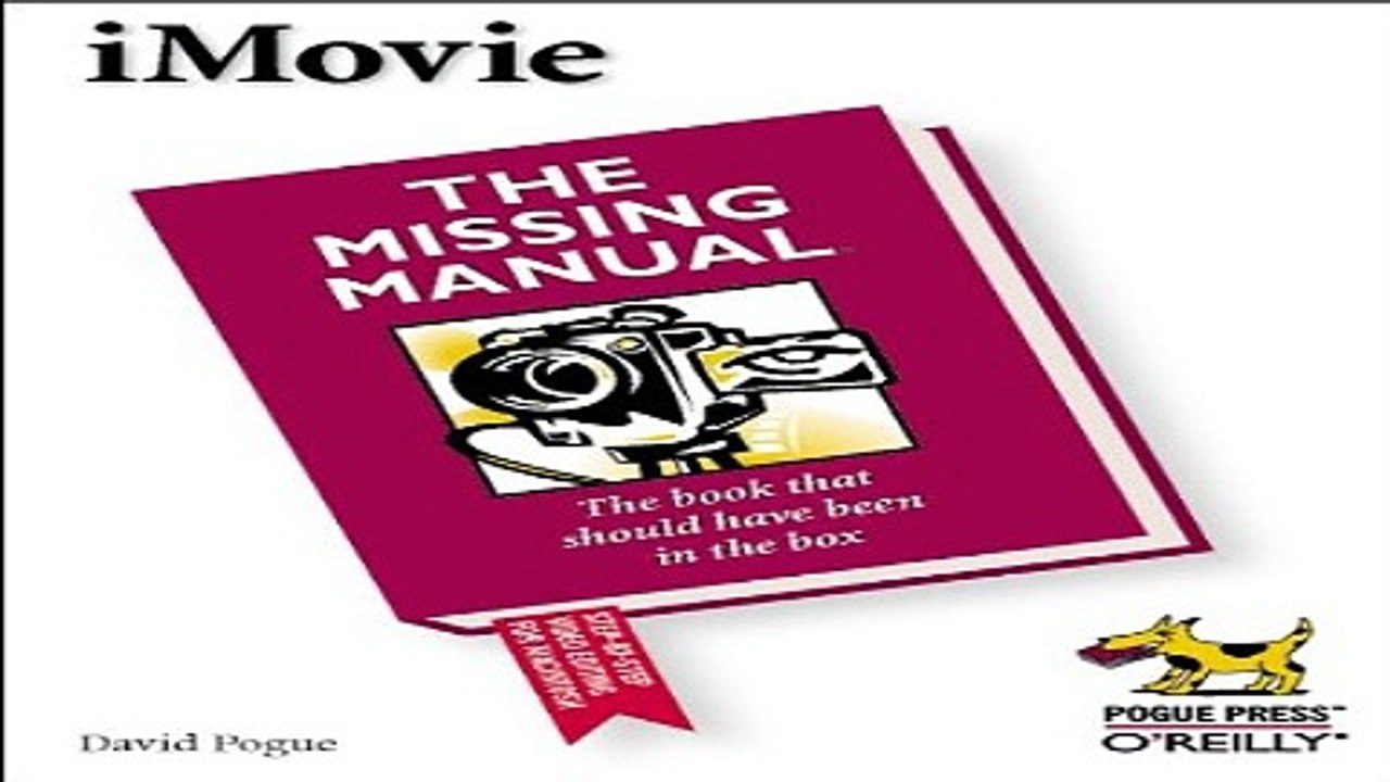 Download iMovie  The Missing Manual