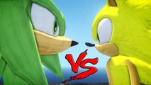 SUPER SONIC VS CHAOS KNUCKLES - GREAT BATTLE