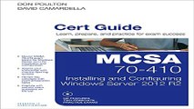 Download MCSA 70 410 Cert Guide R2  Installing and Configuring Windows Server 2012