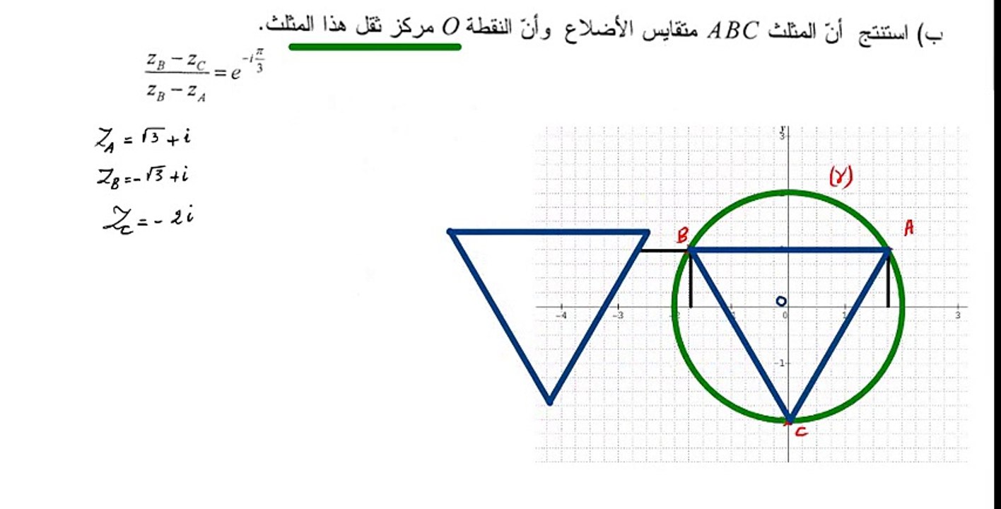الاعداد المركبة باك 2015 شعبة علوم تجريبية رقم 2