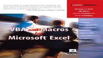 Read VBA and Macros for Microsoft Excel Ebook pdf download