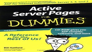 Read Active Server Pages for Dummies Ebook pdf download