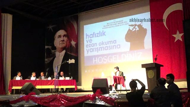 Hafızlık ve Ezan Okuma Yarışması Finali Akhisar’da Yapıldı