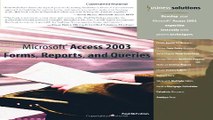 Download Microsoft Access 2003 Forms  Reports  and Queries