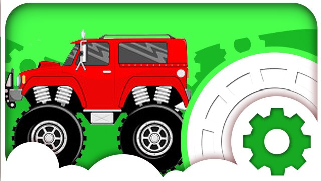 Мультфильмы для Детей. Монстр Трак - Гонки с препятствиями. Спасательная Техника