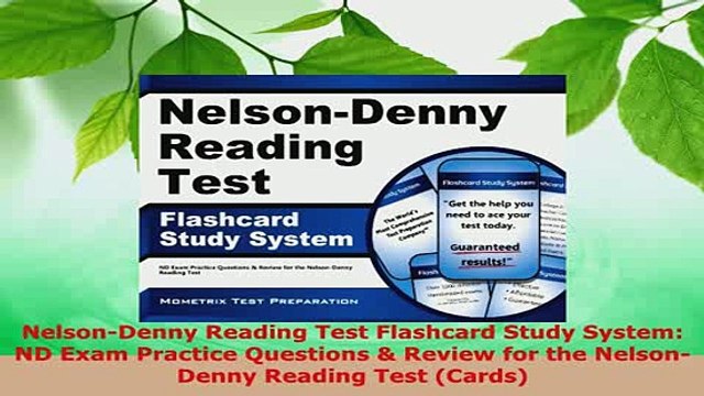 Download NelsonDenny Reading Test Flashcard Study System ND Exam Practice Questions Review for Download Full Ebook