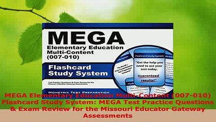 Download  MEGA Elementary Education MultiContent 007010 Flashcard Study System MEGA Test Read Online