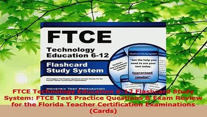 PDF  FTCE Technology Education 612 Flashcard Study System FTCE Test Practice Questions  Exam PDF Book Free