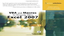 Download VBA and Macros for Microsoft Office Excel 2007