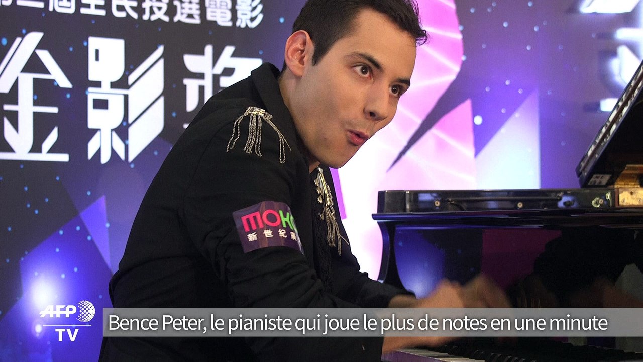 Bence Peter, le pianiste qui joue le plus de notes en une minute
