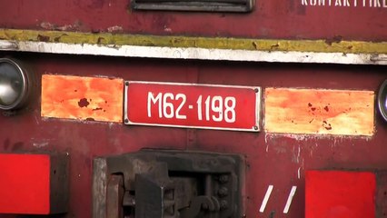 Запуск дизеля тепловоза М62-1198 - Engine start of M62-1198 at Jelgava PMS