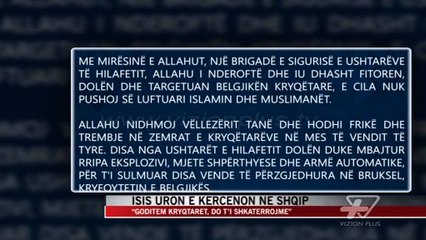 Tải video: ISIS uron e kërcënon në shqip - News, Lajme - Vizion Plus