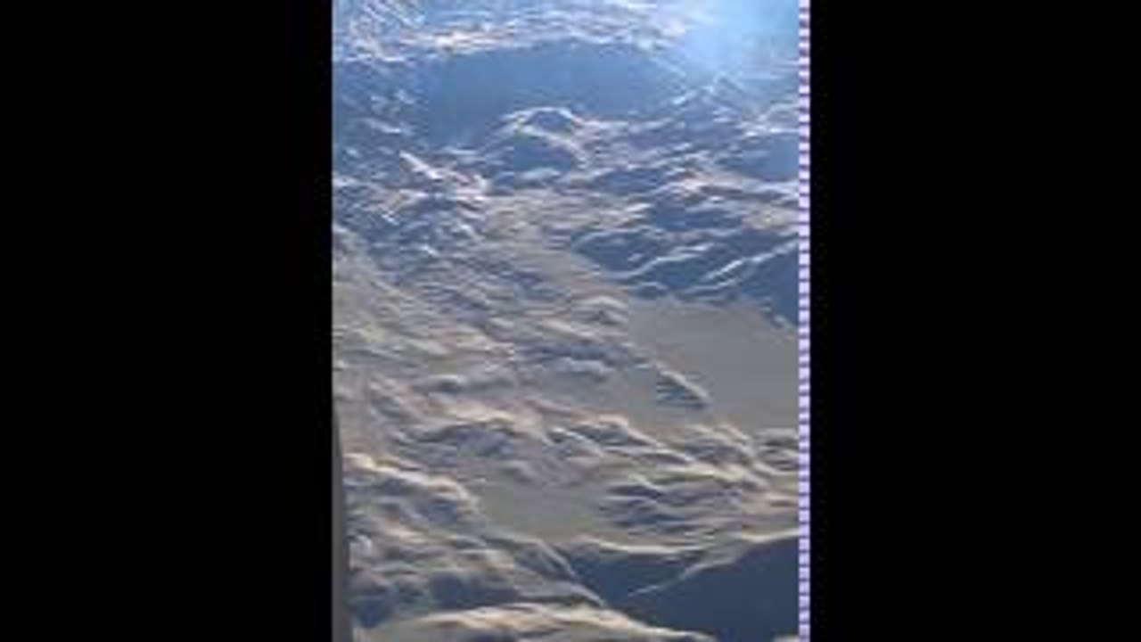 Mountains Before Landing in Dubai: Emirates