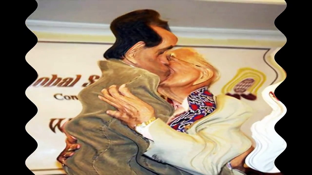 OMG : Dharmendra- Ram Jethmalanis kissing (lip- lock) picture went viral on social media