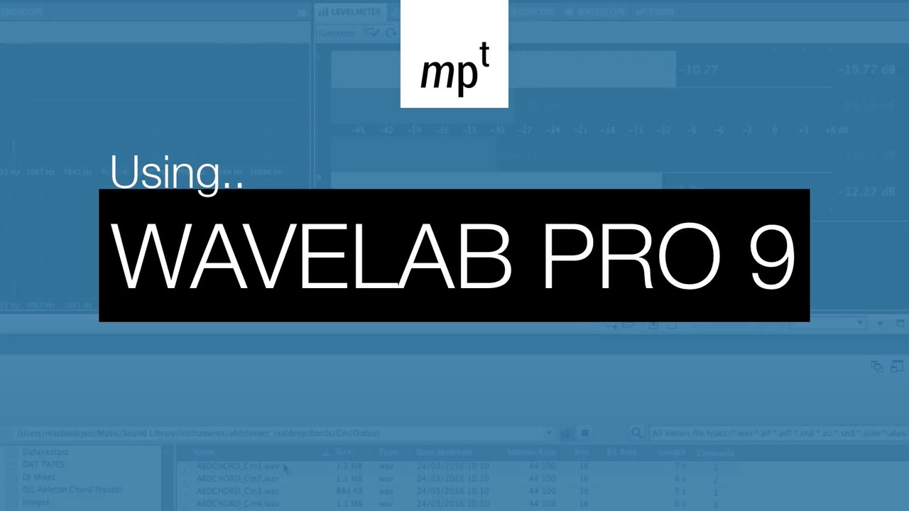 Wavelab 9 Pro 9 - How To Use The Batch Processor.mp4