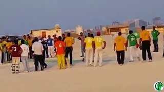 Shoaib Akhtar Playing Cricket in Bahrain 2015