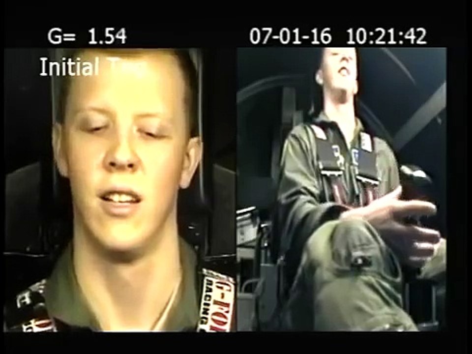 Un soldat américain en centrifugeuse prend 7G dans la tête