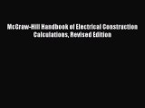 PDF McGraw-Hill Handbook of Electrical Construction Calculations Revised Edition Free Books