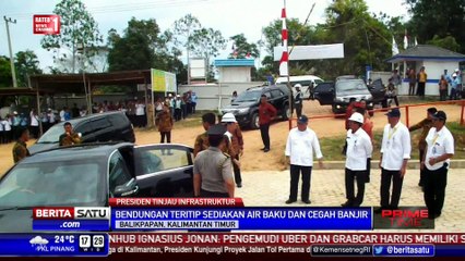 Jokowi Meninjau Pembangunan Bendungan Teritip di Balikpapan