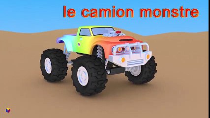 Jeu d'assemblage : le camion monstre. Dessin animé francais. Monster trucks for children  Star Dessin Anime Français
