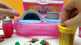 Peppa Pig Pizzeria Playset Pizza Shop Carry Case PlayDoh Chef Peppa