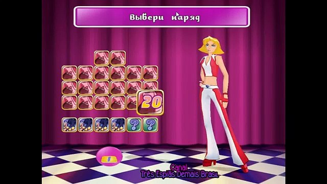 Três Espiãs Demais - Totally Party - Roupas das Espiãs (Video Game)