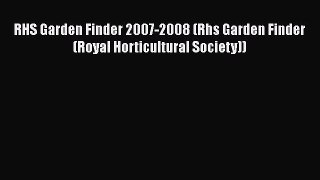 [PDF] RHS Garden Finder 2007-2008 (Rhs Garden Finder (Royal Horticultural Society))# [PDF]