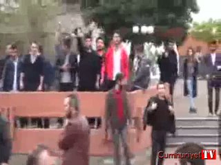 KTÜ'de Ensar Vakfı protestosu! "Tecavüzcüleri içeri atın öğrencileri değil!"