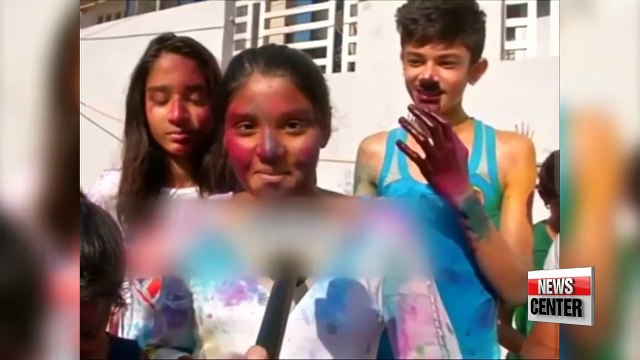People around the world celebrate Holi 'festival of colors'
