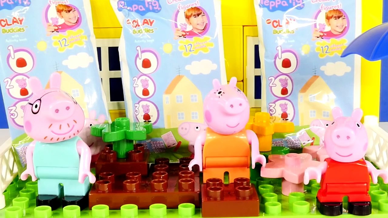 Peppa Pig Clay Buddies Blind Bags How To Make Peppa Pig Play Doh DCTC Episode Plastilina J