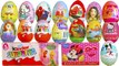 20 Surprise Eggs Kinder Surprise Cars 2 Peppa Pig Disney Princess Frozen Spongebob Spiderman | Toy Collector