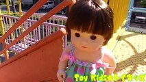 ぽぽちゃん おもちゃアニメ 公園の遊具で遊んだよ❤メルちゃん Toy Kids トイキッズ animation anpanman Baby Doll Popochan