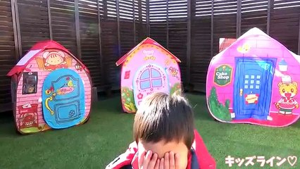 ぽぽちゃん メルちゃん しまじろう の おうち でかくれんぼ！！ Hide and seek Baby Doll Popochan Mellchan & shimajiro House Toy