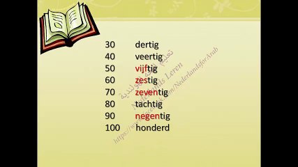 الدرس الثالث: De nummers (21 - 100)