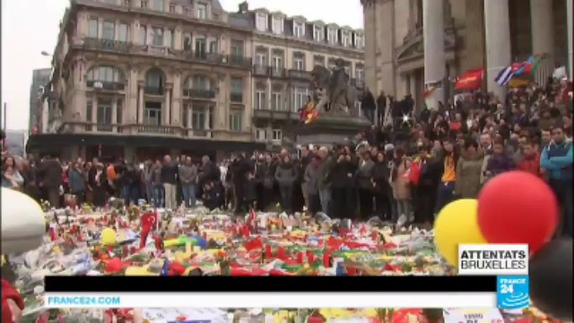 Attentats de Bruxelles : recueillement en Belgique en hommage aux victimes