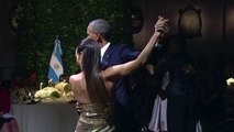 اوباما يرقص التانغو خلال مأدبة عشاء رسمية في الارجنتين