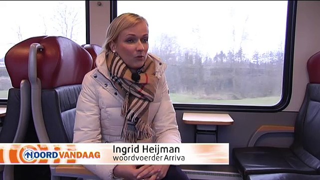 Voor een keer plaatsnamen in het Gronings omgeroepen in de trein - RTV Noord