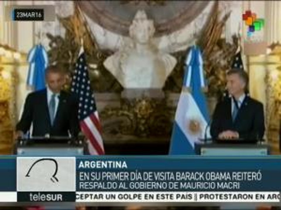 Organizaciones de DD.HH. repudian presencia de Obama en Argentina