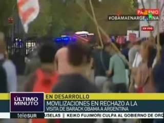 Argentinos marchan contra visita de Barack Obama