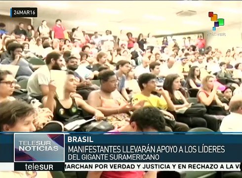 Brasileños rechazan con movilizaciones intentos de derrocar a Dilma