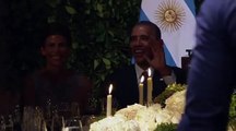 Así fue como Obama bailó tango en su visita a la Casa Rosada en Argentina