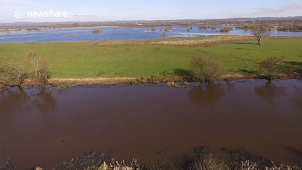Stunning drone flight over Lough Beg in Northern Ireland