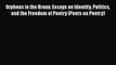 PDF Orpheus in the Bronx: Essays on Identity Politics and the Freedom of Poetry (Poets on Poetry)