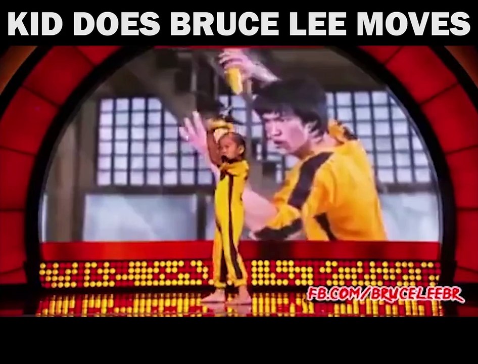 Kid Does Bruce Lee Moves
